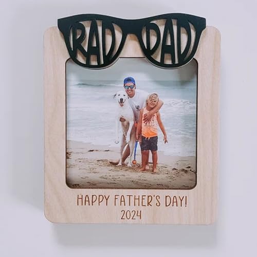 OENIZI Gifts for Dad, Wood Picture Frame 2x3IN Photo Father Gifts Idea, Dad Giftfor Birthady Christmas Father's Day (Style2)
