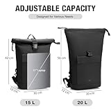 Zoom IMG-2 lekeinchi zaino donna uomo rolltop Zoom IMG-2 lekeinchi zaino donna uomo rolltop