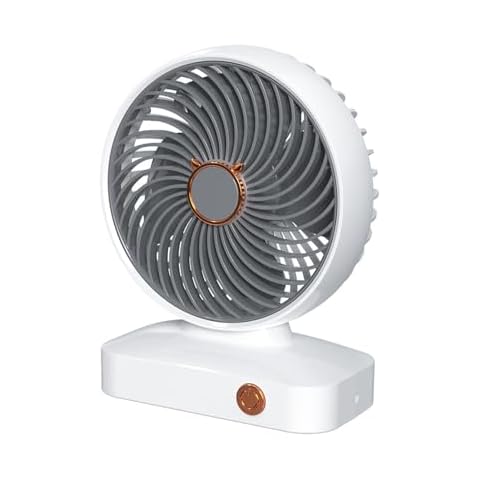 ROVATE Tabletop Fan, Small, White Cover