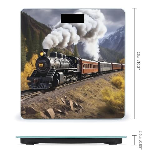 Balanza Digital de Baño con Diseño Locomotora a Vapor miniatura 2