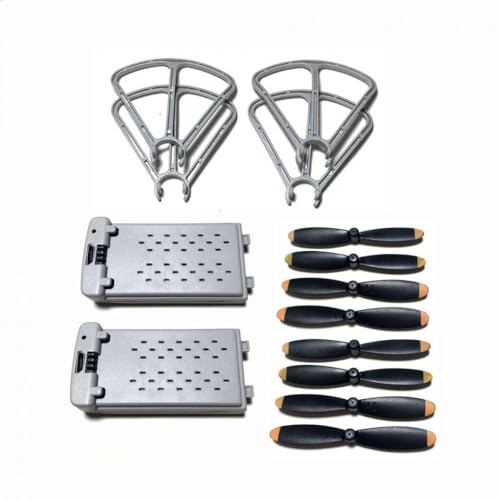 4D-V30 RCドローン交換プロペラとメープルリーフパーツと互換性のあるV30ドローン用の3.7V 1000MAH充電器(2 gray Battery kit)