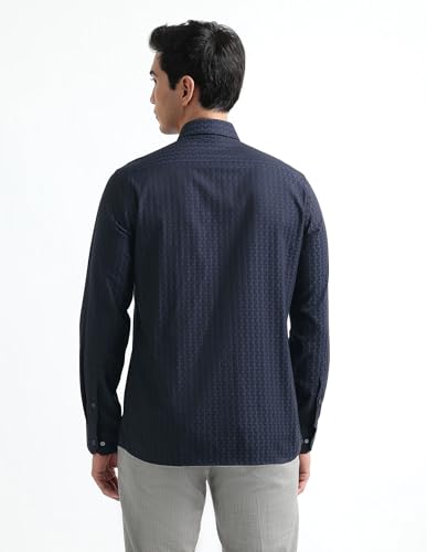 Image of Arrow Checked Slim Fit Mens Formal Shirt - Cotton, Breathable & Comfortable, Full Sleeves Shirts for Men