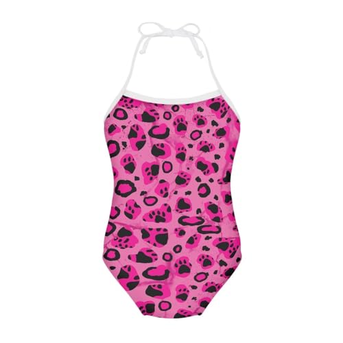 Image of ELEQIN Cartoon Animal Cute Girls One Piece Swimsuit Adjustable Swimwear for 3Y-10Y