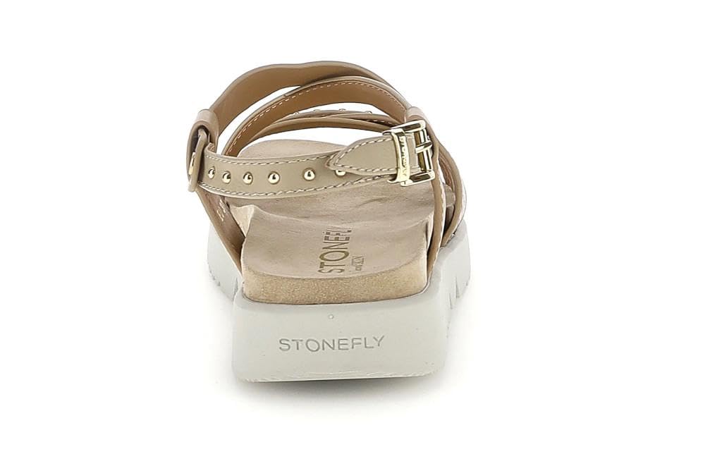 Sandali piatti Stonefly 223871 Riva 15 in marrone da donna - Donna