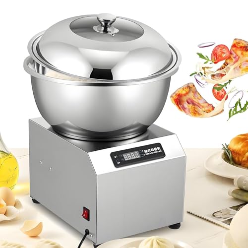LYJIANGXIN Amasadora Industrial Profesional, Robot Amasador Eléctrico de Doble Rotación, 1800w/2200w, Batidora Amasadora de Acero Inoxidable para Restaurantes, Panaderías, Pizzerías