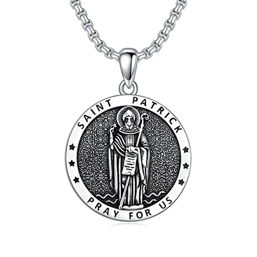 Seiyang-Saint-Necklace-925-Sterling-Silver-Patron-Amulet-Medal-Jewelry-for-Men-Women-with-Gift-Box