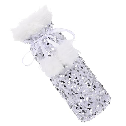 CHILDWEET 1pieza Funda Navideña para Botellas De Vino Cubierta Decorativa De Navidad Protector De Vino para Celebraciones y Fiestas De Diseño Chic y Delicado