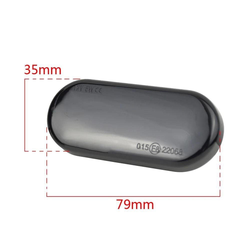 Indicatore Direzione Laterale Per SEAT Per Ibiza 6L Per Cordoba Per Toledo Per Leon MK1 MK2 Dinamica Indicatore Laterale Segnale Girata Accessori Auto Luce(Smoke Dynamic)