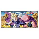 ABYSTYLE – Alfombrilla de ratón XXL Dragon Ball Z Buu vs Majin Vegeta – Producto oficial – Gran formato – Base antideslizante