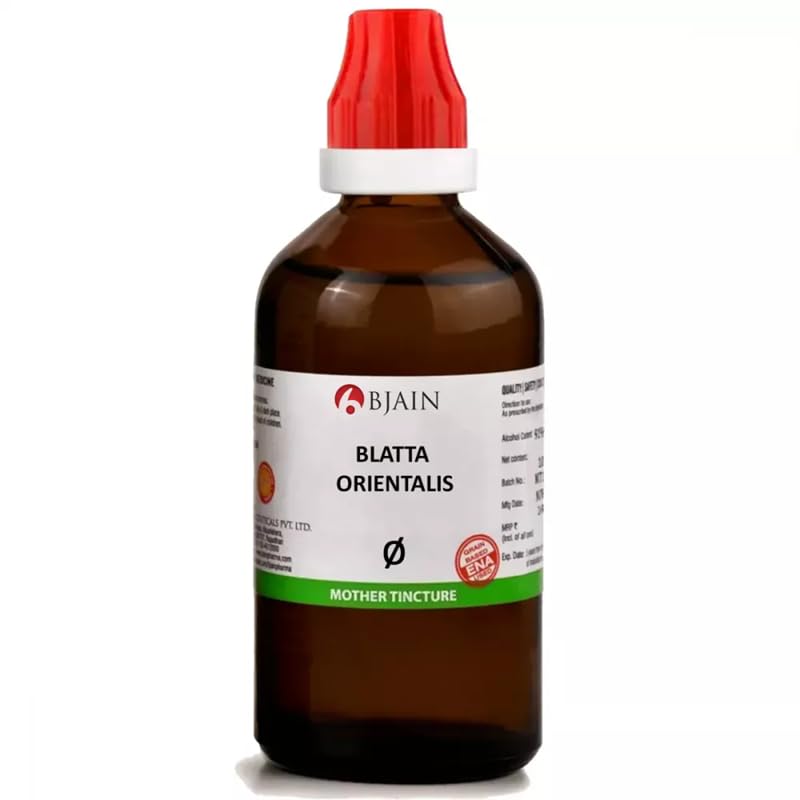 B-Jain Homeopathic Blatta Orientalis Mother Tincture 1X (Q) (100ml) - by MuralidharExports