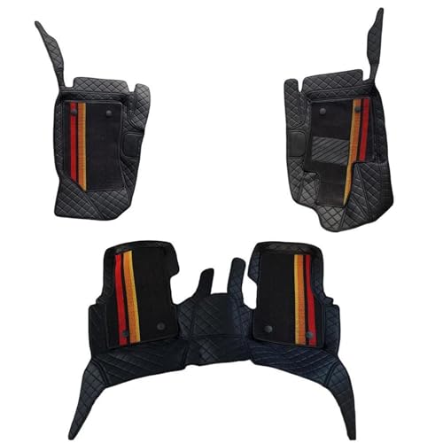 Tapis de sol voiture pour Compass 2018-2025 MP552 couverture complète 5 places antidérapant