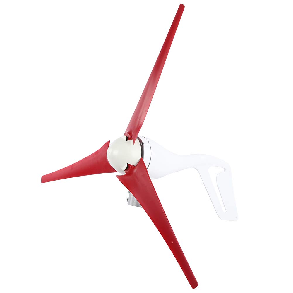 Generador de Viento de 400 W 24 V con 3 Cuchillas, Molino de Aire de Cuchilla de Fibra de Nailon de 24,8 Pulgadas, Equipo productor de Electricidad de CA trifásico Modelo