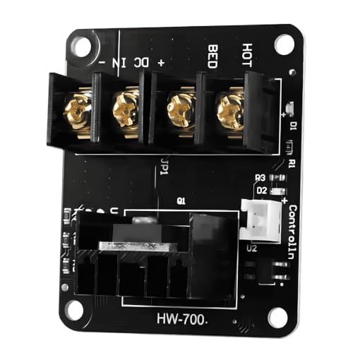 Image of Robocraze 3D Printer Add-On Heated Bed Power Expansion Module for Hot Bed High Power Module Mos Tube with Cable for 3D Printer Project
