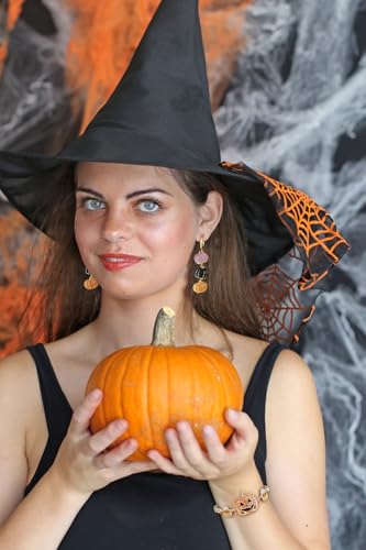 Halloween Pumpkin Bracelets Adjustable Slider Gold Beaded Bracelets Gold Snake Bracelets3