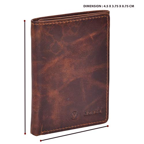 Valenchi - Genuine Leather RFID Wallets for Men and Women with multi card slots, 2 Note pocket coin pocket and ID window4