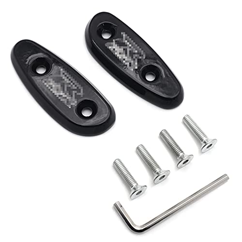 HONGK- Mirror Block Off Base Plates Compatible with Suzuk Gsxr 600 750 1000 Gsx-R 2001-2004 Black [B01BW4N0OA]