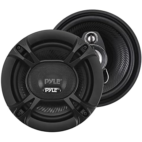 Pyle 3-Way Car Speakers - 300W 6.5” Triaxial Loud Pro Audio Speaker Cover