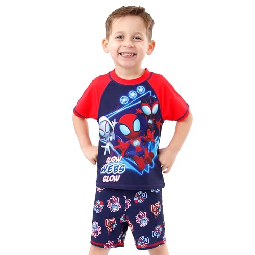 Marvel Spidey and His Amazing Friends Two Piece Boys Swimsuit | Spiderman Swimsuit for Boys | Bathing Suit Set2