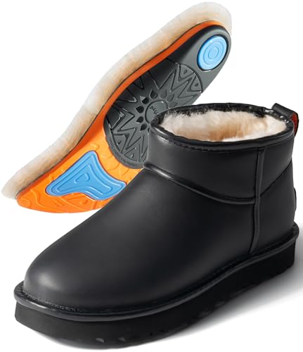 Image of 100% Sheepskin Mini Boots with Arch Support Options: Warm to -22F