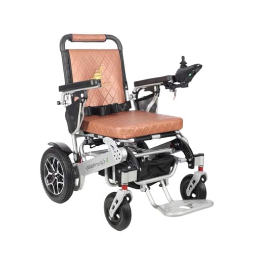 Culver Mobility Wolf Electric Wheelchair for Adults, All Terrain Lightweight Foldable Wheelchairs, Wheel Chair for Adults, One Click Automatic Fold and Unfold (Wolf-Auto)