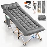 YUDSKU Catres Plegables para Dormir Adultos, 188cm x 71cm x 49cm con Cojines de Algodón, Almohadas y Bolsa de...