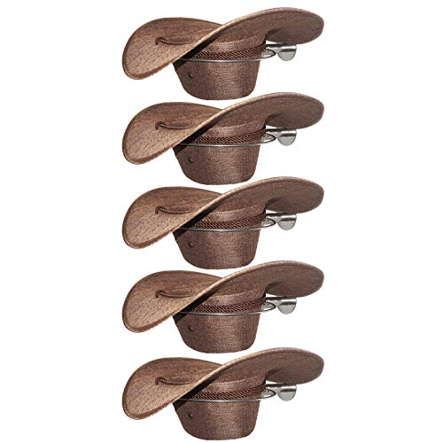 AUXPhome Stainless Steel Cowboy Hat Rack Cowboy Hat Holder Coyboy Hat Organizer 5/PK - No Cowboy Hat
