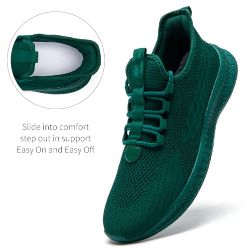 Image of Mens Slip On Walking Shoes Sneakers Running Shoes Trainers Athletic Gym Fitness Sport Shoes Non Slip Breathable Mesh Workout Fashion Breathable Comfortable