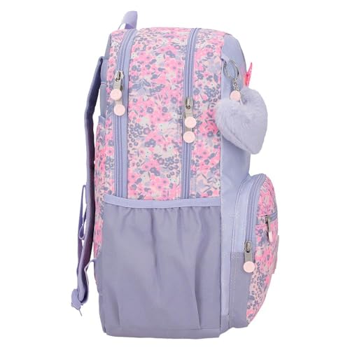 Sac à dos scolaire Enso So rose en polyester avec compartiments - 2