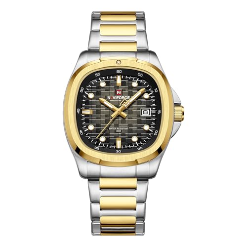 Image of NAVIFORCE NF9240 Square Unique Temperament Strap with dial Analog Watch