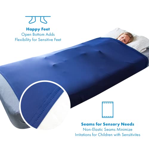 Image of Harkla Compression Sheet for Kids - Full Compression Sheets for All Night Comfort - Breathable and Stretchy, Great for a Calming Sleep Experience - Sensory Bedsheets for Kids - Makes Great Gifts