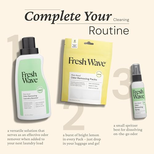 Image of Fresh Wave Odor Eliminator Room Spray, 2 oz Travel Size, 2-Pack, Original | Plant oil formula with lime, pine needle, and cedarwood, Neutralizes air and fabric odors, Non-hazardous, Pet-safe