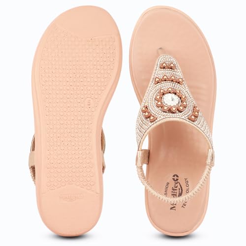 Image of Medifeet Elegance Beadwork Slingback Sandals for Women with Plush Cushion Footbed