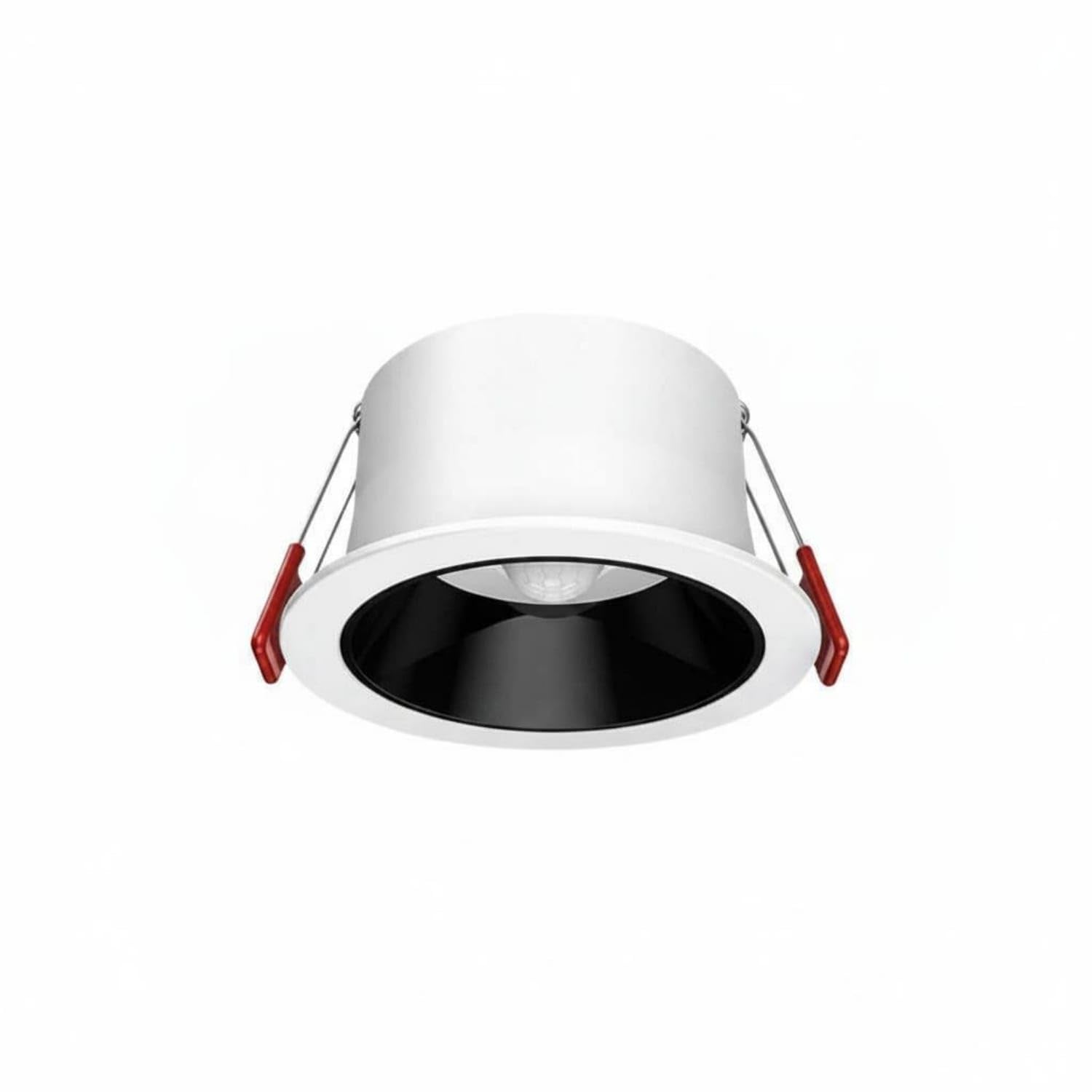 6W Motion Sensor Downlight White Trim Motion Sensor Recessed Light Clip Clips Anti-Glare Downlight Energy Saving, Black, Human Sensor-White-image-26