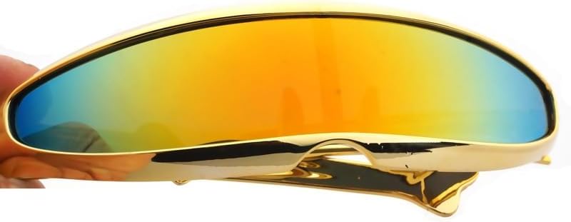 KFPH Futuristic Narrow Sunglasses Robot Space Rave Futuristic Glasses Personality Cosplay Cyclops Cool Glasses - Image 5