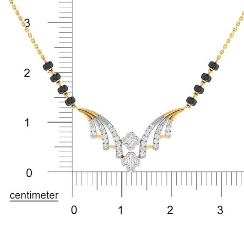Image of WHP Jewellers Elegance 9KT Diamond Mangalsutra for Women | Diamond Fashion Jewellery for Women | Great for Gifting