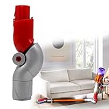 QiNu Flex Adapter für Dyson V12 Leicht Staubsauger, Knickelement für Dyson V12/V10Slim/Digital Slim Leicht Staubsauger, Schnellverschluss Unterer Adapter für Dyson V12/V10Slim/Digital Slim