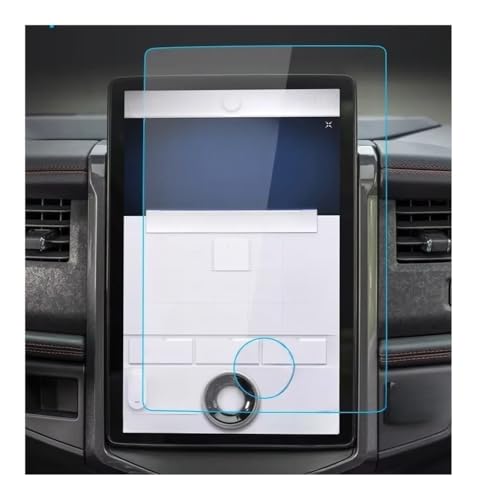 LUTFI Voiture Tableau Bord Protection Film Accessoires Automobiles pour Ford pour Expedition 2022 Protection d'écran pour Film Protection pour navigateur(22 Expedition Blue)