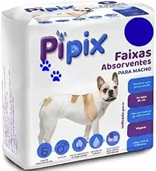 Fralda Pet Macho P, 6 unidades,6 horas de absorção