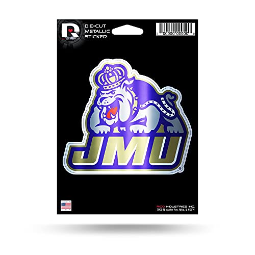 NCAA James Madison Dukes Die Cut Metallic Sticker