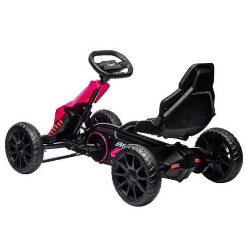 12V Electric Go Kart for Toddlers, Drift Kart with 7Ah Battery 35W Motor, High/Low Safety Speed Max 2.8MPH for Child, Max Load 66lbs, Electric Vehicle Toy for Kids Christmas Birthday Gift