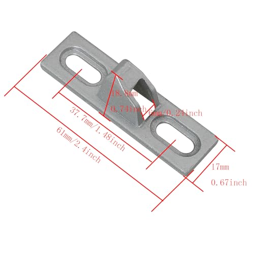 DGBRSM 2PCS Sliding Door Keepers Sliding Glass Door Lock Keepers for Various Sliding Patio Doors