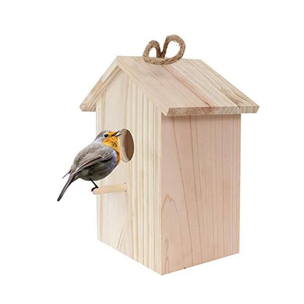 AQCIINMO Nistkästen für Vögel,Wetterfest Nistkasten Meisen, Meisenkasten, Vogelhaus Meisen Nistkästen, Vogelfutterhaus…
