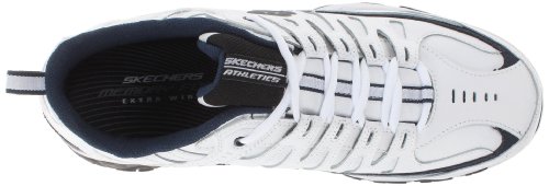 Skechers Mens Afterburn M. Fit Reprint Industrial And Construction Shoes, White, 9 X-Wide Us #TOP4