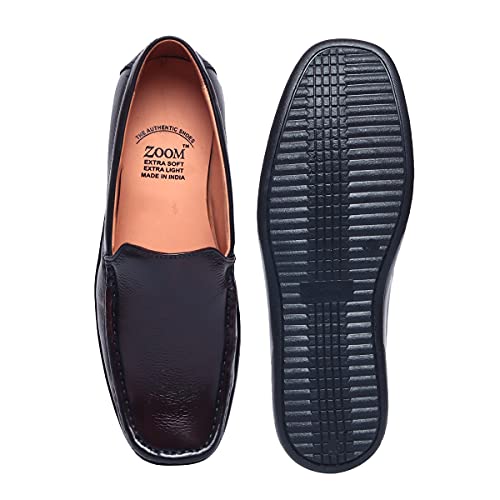 Image of Zoom Shoes Leather Shoes for Men | Super Comfortable with Cushioned Insole Formal /Loafer Shoes for Adult A-1241