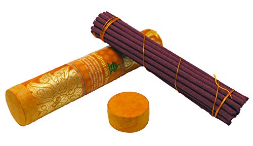 Juccini Tibetan Incense Sticks ~ Hand Rolled Meditation Incense Made from Organic Himalayan