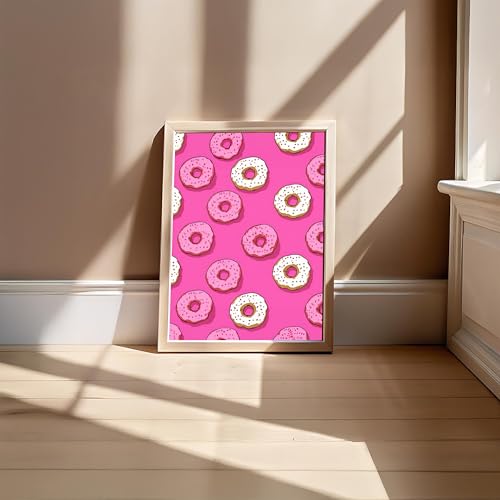Image of BLINKART Food Pattern Aesthetic Modern Art Walls With Frame | Natural Wood Texture | Living Room Bedroom Office Wall Decoration | Poster Home Decor Frames Wall Bedroom | 12x8 Inches (D569)