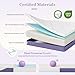 Vesgantti Single Mattress, 16CM Gel Memory Foam Single Mattress with CertiPUR-US Certified Foam for Pressure Relief & Cooling Comfort - Medium, 90x190x16cm, Lavender Purple