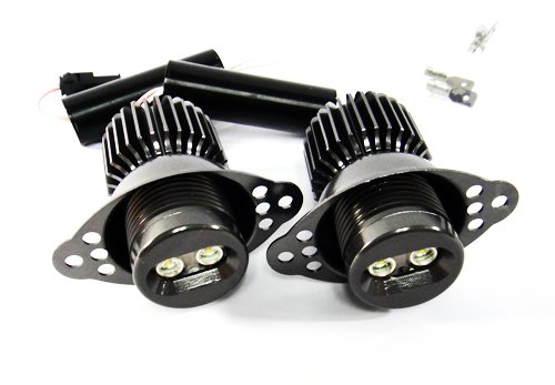 RZG 2 fari a LED bianchi Angel Eyes, alogeni, luce diurna ad anello, lampadina DRL 20 W Canbus per E90 E91 Serie 3