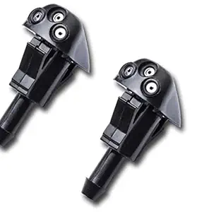 Auto-Ex Pack of 2 Front Windshield Wiper Spray Water Nozzle Washer Jet Compatible/Replacement for i10 / i20 / Verna