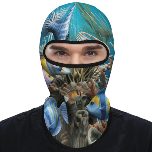 Máscara facial de pasamontaña con diseño 3D de pez para hombre y mujer, protección solar, transpirable, cubre todo el cabeza para senderismo, ciclismo, running y conducción miniatura 1